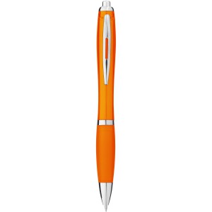 Nash ballpoint pen with coloured barrel and grip, Orange (Plastic pen)