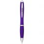 Nash ballpoint pen with coloured barrel and grip, Purple