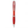 Nash ballpoint pen with coloured barrel and grip, Red