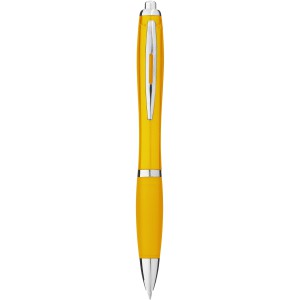 Nash ballpoint pen with coloured barrel and grip, Yellow (Plastic pen)