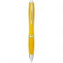 Nash ballpoint pen with coloured barrel and grip, Yellow