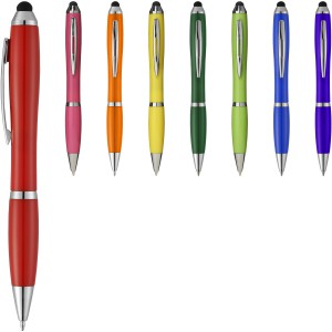 Nash coloured stylus ballpoint pen, Green (Plastic pen)