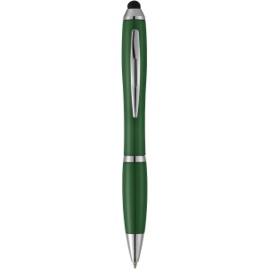 Nash coloured stylus ballpoint pen, Green (Plastic pen)