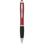 Nash coloured stylus ballpoint pen with black grip, Red, solid black