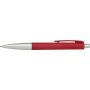 Plastic ballpen with blue ink., red
