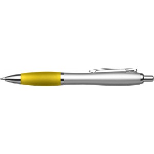 Recycled ABS ballpen Mariam, yellow (Plastic pen)