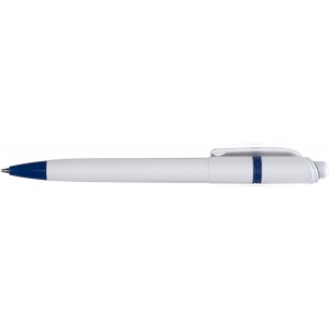 Stilolinea ballpen with a white barrel, blue (Plastic pen)