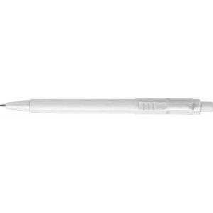 Stilolinea Baron ABS ballpen with jumbo refill, white (Plastic pen)