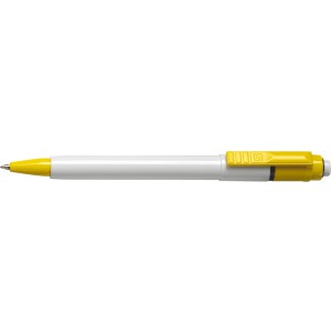 Stilolinea Baron ABS ballpen with jumbo refill, yellow (Plastic pen)