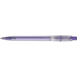 Stilolinea Oslo frosty plastic ballpen, purple (Plastic pen)