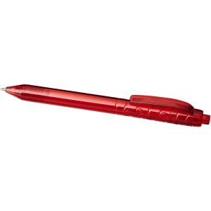 Vancouver recycled PET ballpoint pen, Transparent/Red (Plastic pen)
