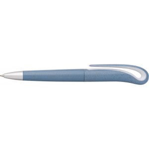 Wheat straw ballpen Albie, light blue (Plastic pen)