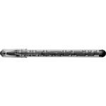 Plastic puzzle ballpoint pen, black (7973-01)