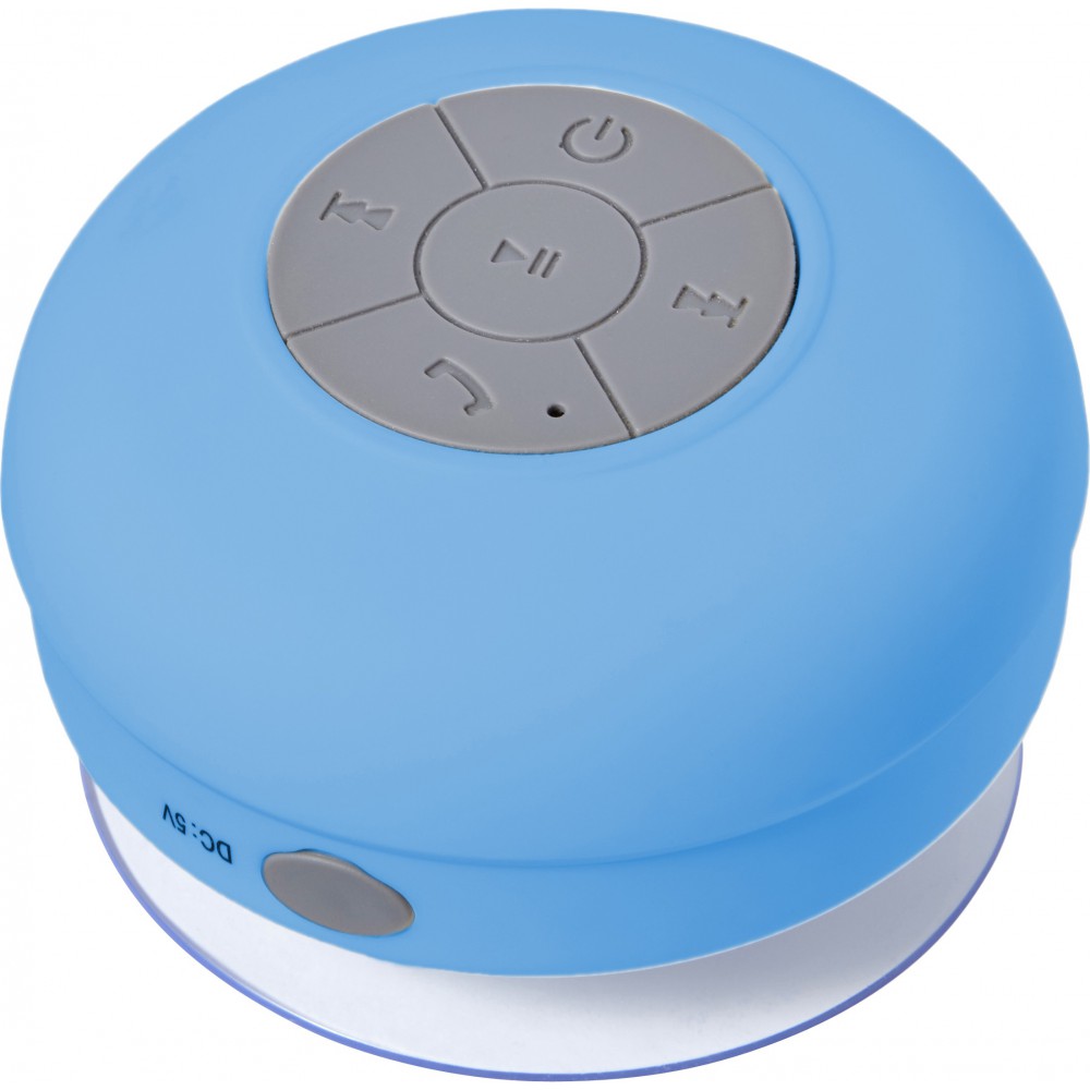 Plastic speaker, waterresistant., light blue (Speakers, radios ...