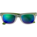 Plastic sunglasses with UV400 protection, green (7826-04)