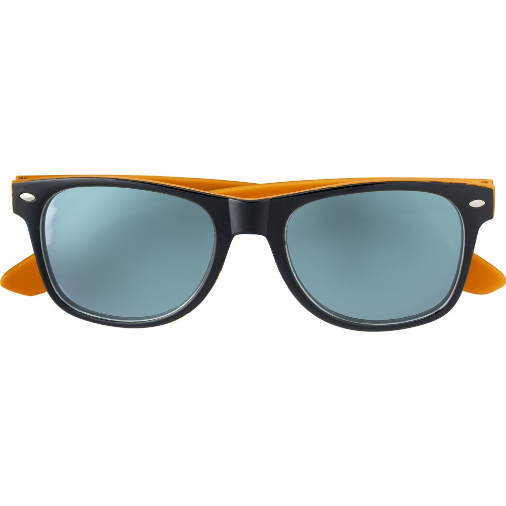 Printed Plastic Sunglasses With Uv400 Protection Orange Sunglasses 8184