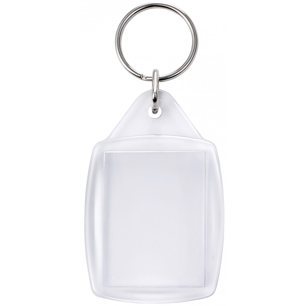 Plastic transparent key holder, neutral (Keychains) Reklámajándék.hu Ltd.