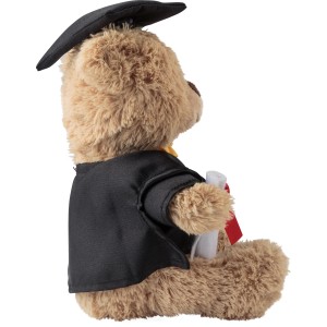 Plush graduation bear Magnus, Brown/Khaki (Games)