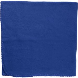 Plush toy bear with fleece blanket Owen, cobalt blue (Blanket)