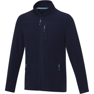 Elevate Amber men's GRS recycled full zip fleece jacket, Navy (Polar pullovers)