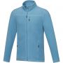 Elevate Amber men's GRS recycled full zip fleece jacket, NXT blue