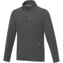 Elevate Amber men's GRS recycled full zip fleece jacket, Storm grey