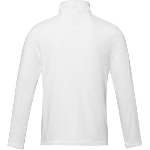 Elevate Amber men's GRS recycled full zip fleece jacket, White (Polar pullovers)