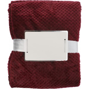 Fleece (230 gr/m2) blanket Nikolai, burgundy