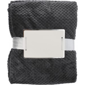 Fleece (230 gr/m2) blanket Nikolai, grey