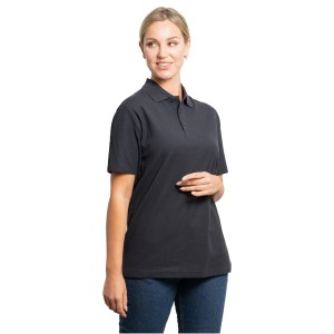 Austral short sleeve unisex polo, Solid black (Polo shirt, 90-100% cotton)