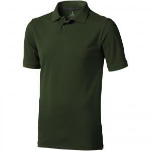 Calgary short sleeve men's polo, Army Green (Polo shirt, 90-100% cotton)