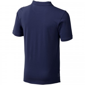 Calgary short sleeve men's polo, Navy (Polo shirt, 90-100% cotton)