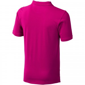 Calgary short sleeve men's polo, Pink (Polo shirt, 90-100% cotton)