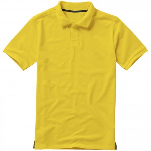 Calgary short sleeve men's polo, Yellow (Polo shirt, 90-100% cotton)