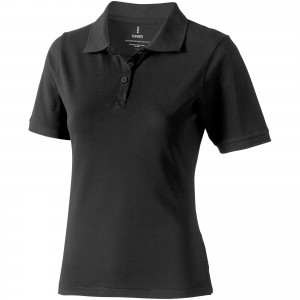 Calgary short sleeve women's polo, Anthracite (Polo shirt, 90-100% cotton)