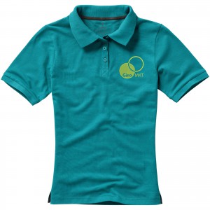 Calgary short sleeve women's polo, Aqua (Polo shirt, 90-100% cotton)