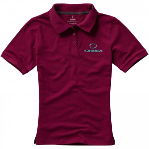 Calgary short sleeve women's polo, Burgundy (Polo shirt, 90-100% cotton)