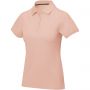 Calgary short sleeve women's polo, Pale blush pink
