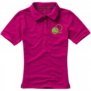Calgary short sleeve women's polo, Pink (Polo shirt, 90-100% cotton)