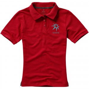 Calgary short sleeve women's polo, Red (Polo shirt, 90-100% cotton)