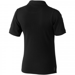 Calgary short sleeve women's polo, solid black (Polo shirt, 90-100% cotton)