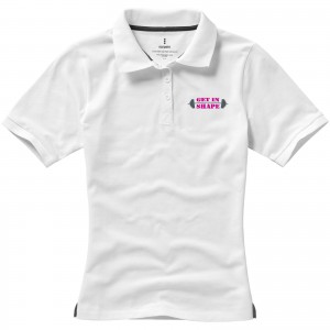Calgary short sleeve women's polo, White (Polo shirt, 90-100% cotton)