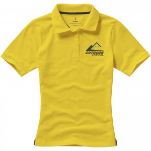 Calgary short sleeve women's polo, Yellow (Polo shirt, 90-100% cotton)