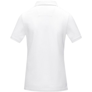Graphite short sleeve women's GOTS organic polo, White (Polo shirt, 90-100% cotton)