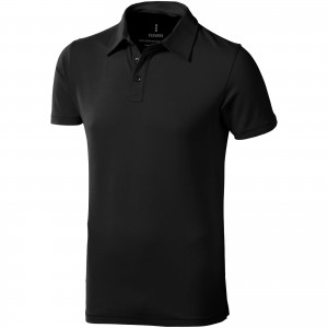 Markham short sleeve men's stretch polo, Anthracite (Polo shirt, 90-100% cotton)