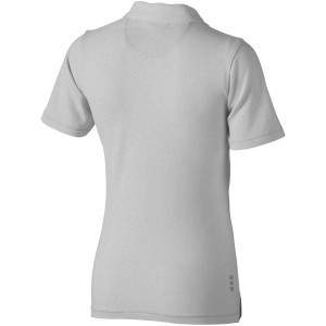 Markham short sleeve women's stretch polo, Grey melange (Polo shirt, 90-100% cotton)