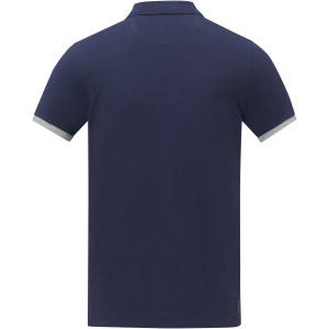 Morgan short sleeve men?s duotone polo, Navy (Polo shirt, 90-100% cotton)