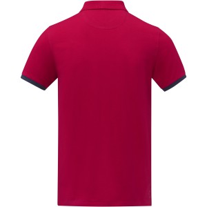 Morgan short sleeve men?s duotone polo, Red (Polo shirt, 90-100% cotton)