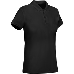 Prince short sleeve women's polo, Solid black (Polo shirt, 90-100% cotton)