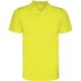 Monzha short sleeve kids sports polo, Fluor Yellow